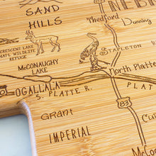 Load image into Gallery viewer, Destination Nebraska Cutting Board with Engraved Artwork
