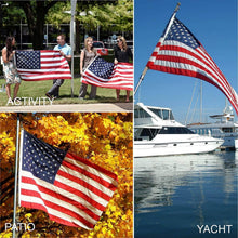 Load image into Gallery viewer, 3x5 ft. American Flag Outdoor Heavy Duty Embroidered Stars USA Flag Sewn Stripes Fade Resistance Brass Grommets All Weather UV.: 3x5 FT
