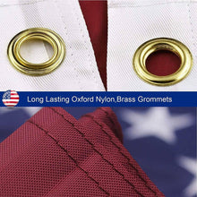 Load image into Gallery viewer, 5x8 ft. American Flag Outdoor Heavy Duty Embroidered Stars USA Flag Sewn Stripes Fade Resistance Brass Grommets All Weather UV.: 5x8 FT
