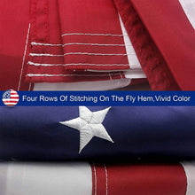 Load image into Gallery viewer, 3x5 ft. American Flag Outdoor Heavy Duty Embroidered Stars USA Flag Sewn Stripes Fade Resistance Brass Grommets All Weather UV.: 3x5 FT
