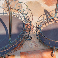 Load image into Gallery viewer, Large Freestanding Garden Basket in Verdi Green - Antique Bronze
