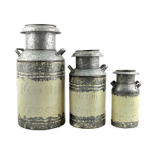 Load image into Gallery viewer, Small Galvanized Milk Jug Planter in Cream
