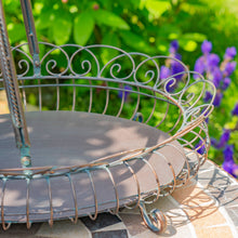 Load image into Gallery viewer, Large Freestanding Garden Basket in Verdi Green - Antique Bronze
