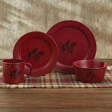 Load image into Gallery viewer, Pinecone Linville Enamel Dinner Plate

