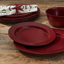 Load image into Gallery viewer, Red Linville Enamel Salad Plate - Set of 4
