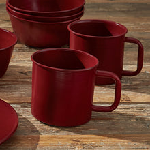 Load image into Gallery viewer, Red Linville Enamel Mug - Set of 4
