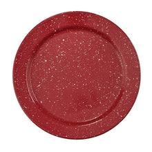 Load image into Gallery viewer, Granite Red Enamelware Dinner Plate - Set of 4
