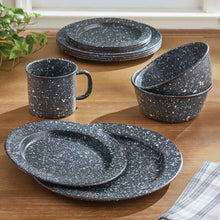 Load image into Gallery viewer, Granite Gray Enamelware Salad Plate - Set of 4
