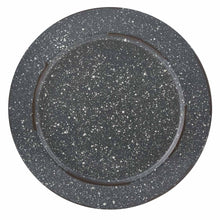 Load image into Gallery viewer, Granite Gray Enamelware Charger - Set of 4

