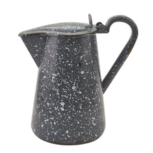 Load image into Gallery viewer, Granite Gray Enamelware Pitcher With Lid
