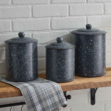 Load image into Gallery viewer, Granite Enamelware Canisters Set - Gray
