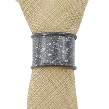 Load image into Gallery viewer, Granite Enamelware Napkin Ring - Gray - Set of 4
