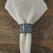 Load image into Gallery viewer, Granite Enamelware Napkin Ring - Gray - Set of 4
