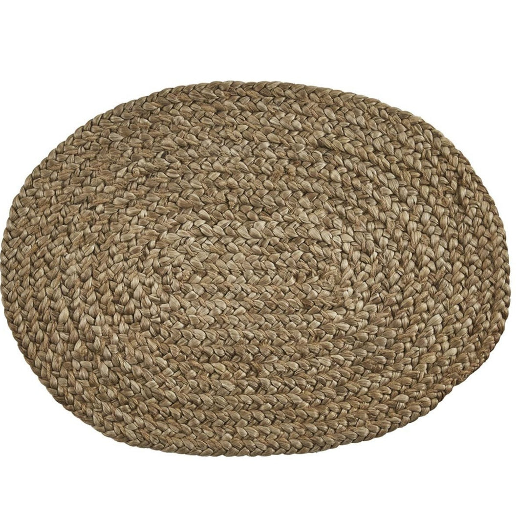 Oval Jute Braided Placemat (Set of 6)