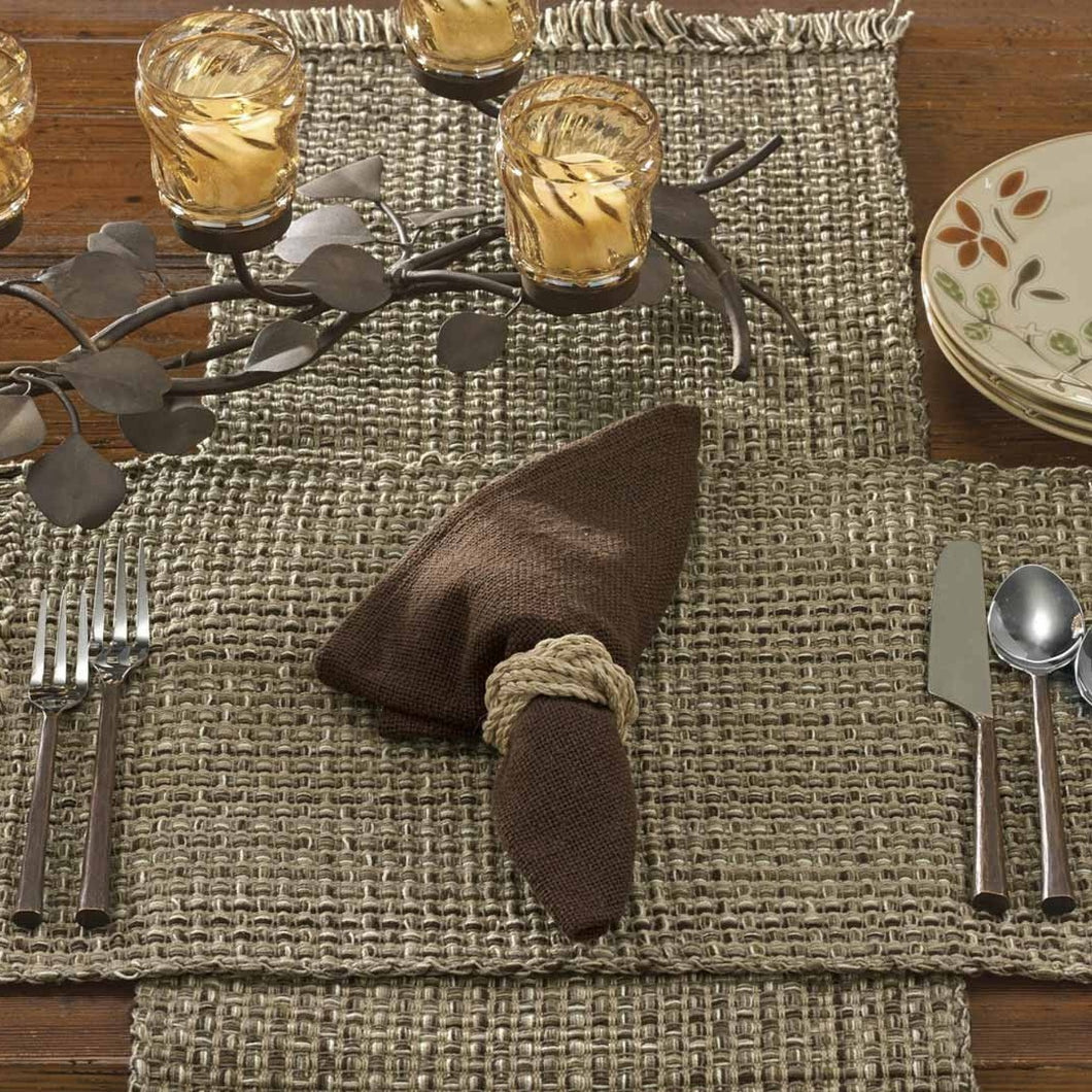 Tweed Table Runner - Espresso - 54