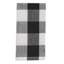 Load image into Gallery viewer, Wicklow Check Napkin - Black &amp; Cream - Set of 4
