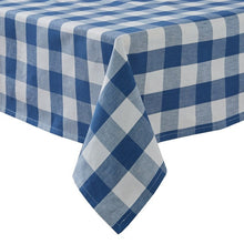 Load image into Gallery viewer, Wicklow Check Tablecloth - China Blue
