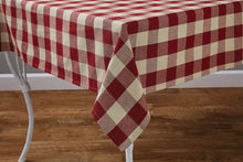 Load image into Gallery viewer, Wicklow Check Tablecloth - Garnet
