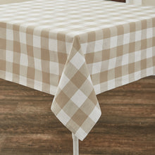 Load image into Gallery viewer, Wicklow Check Tablecloth - Natural

