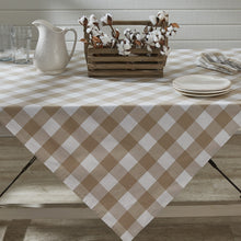 Load image into Gallery viewer, Wicklow Check Tablecloth - Natural
