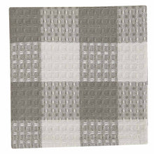 Load image into Gallery viewer, Wicklow Check Dishcloth - Dove - Set of 6
