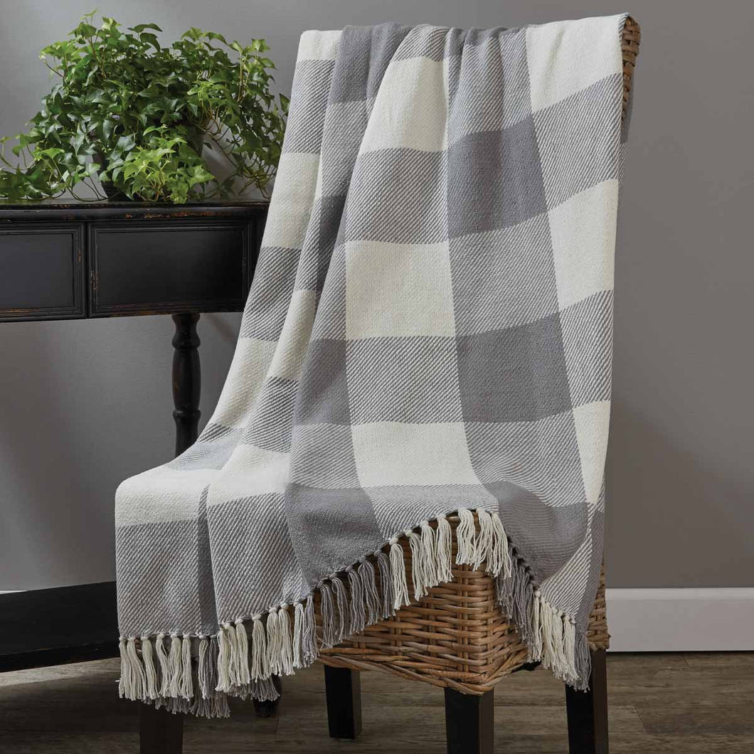 Wicklow Check Throw - Dove