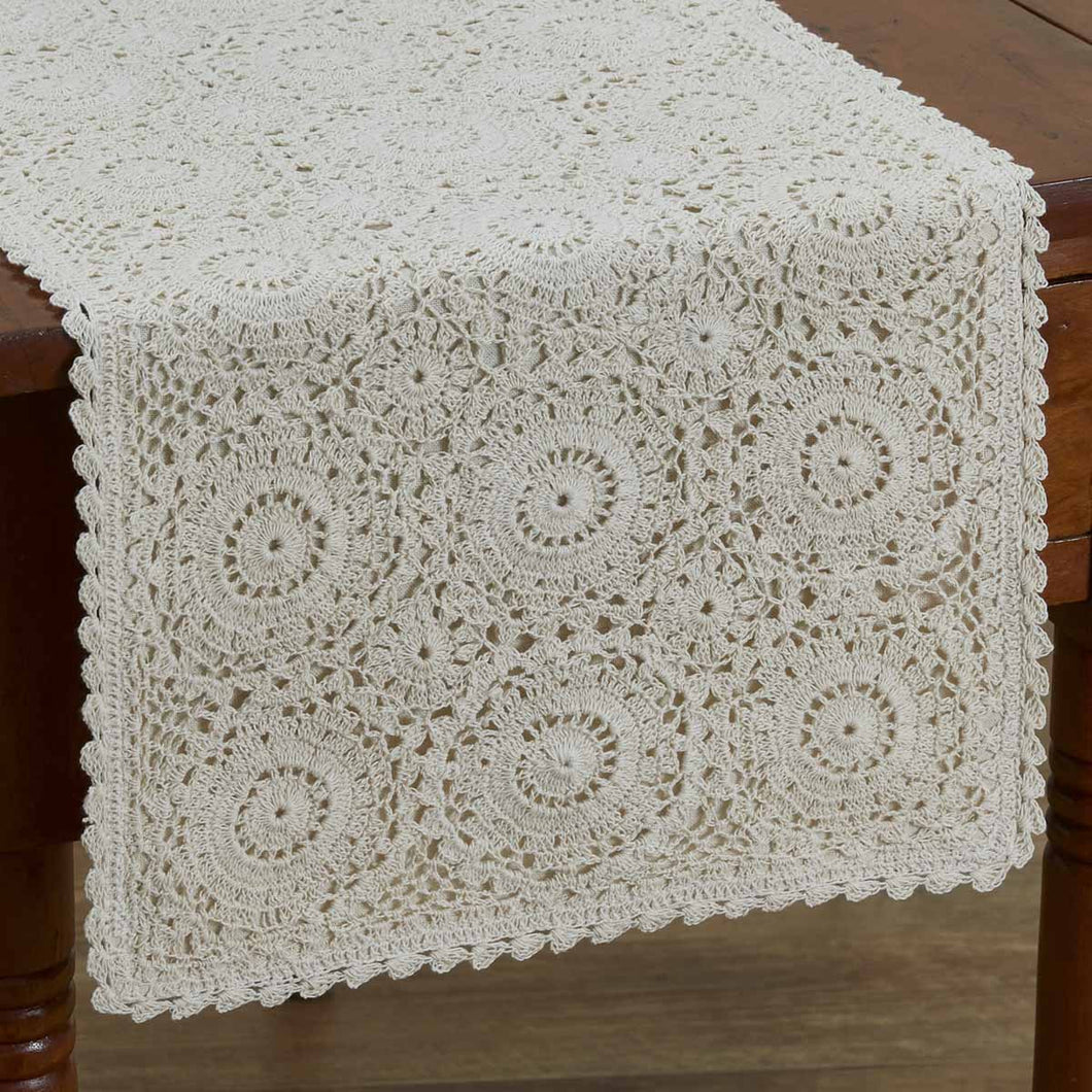Lace Cream Table Runner - 36