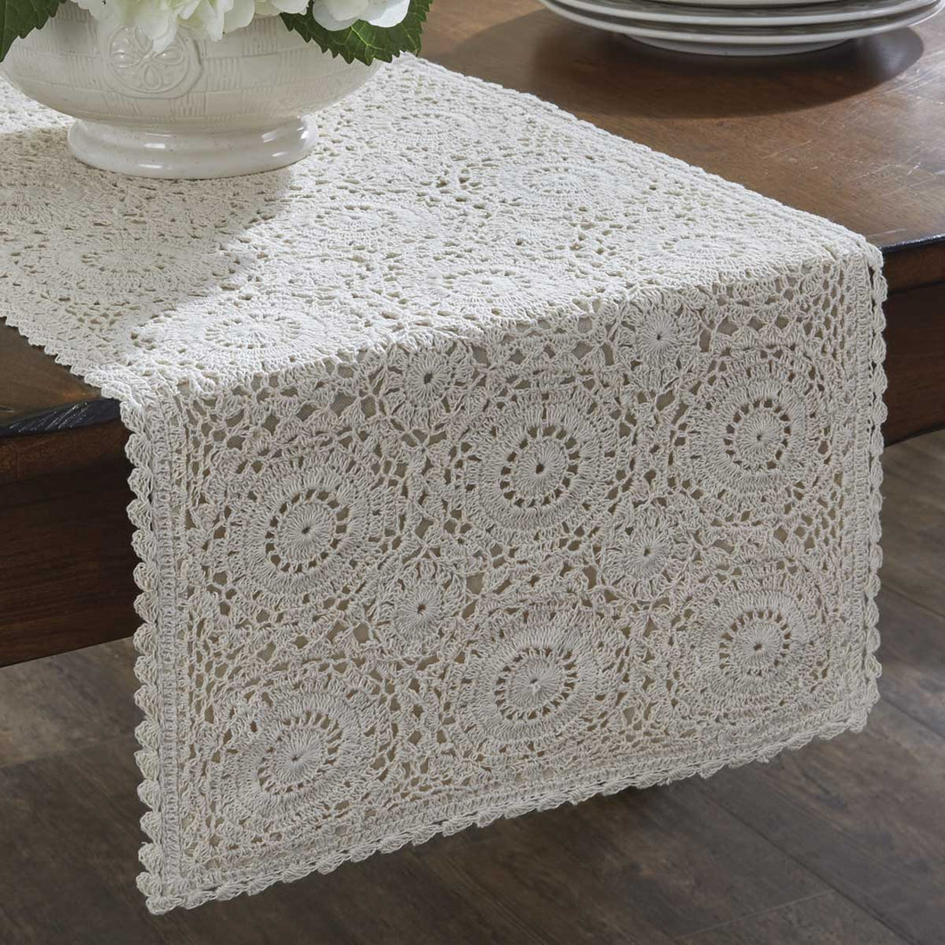 Lace Cream Table Runner - 54