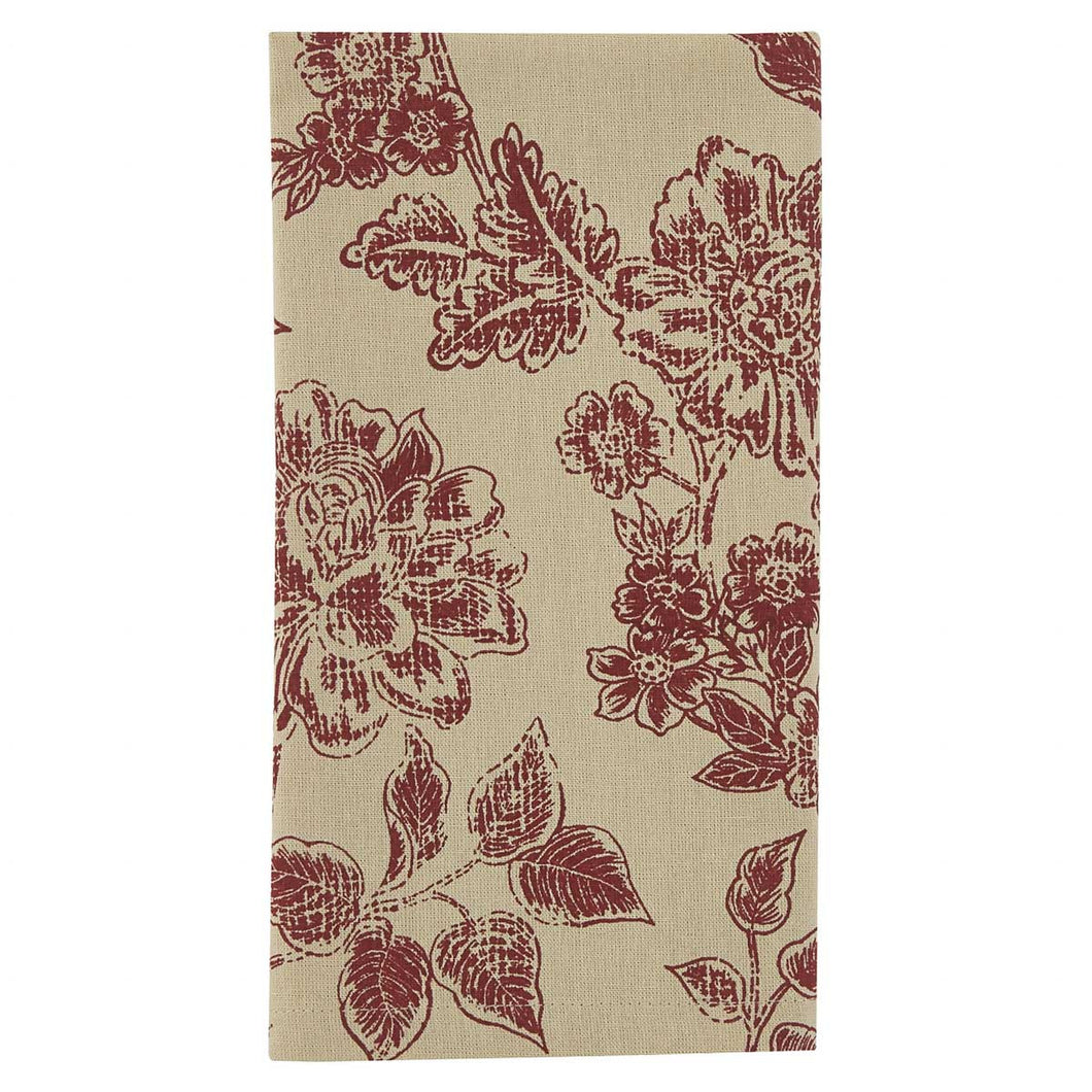 Rustic Floral Napkin - Set of 6