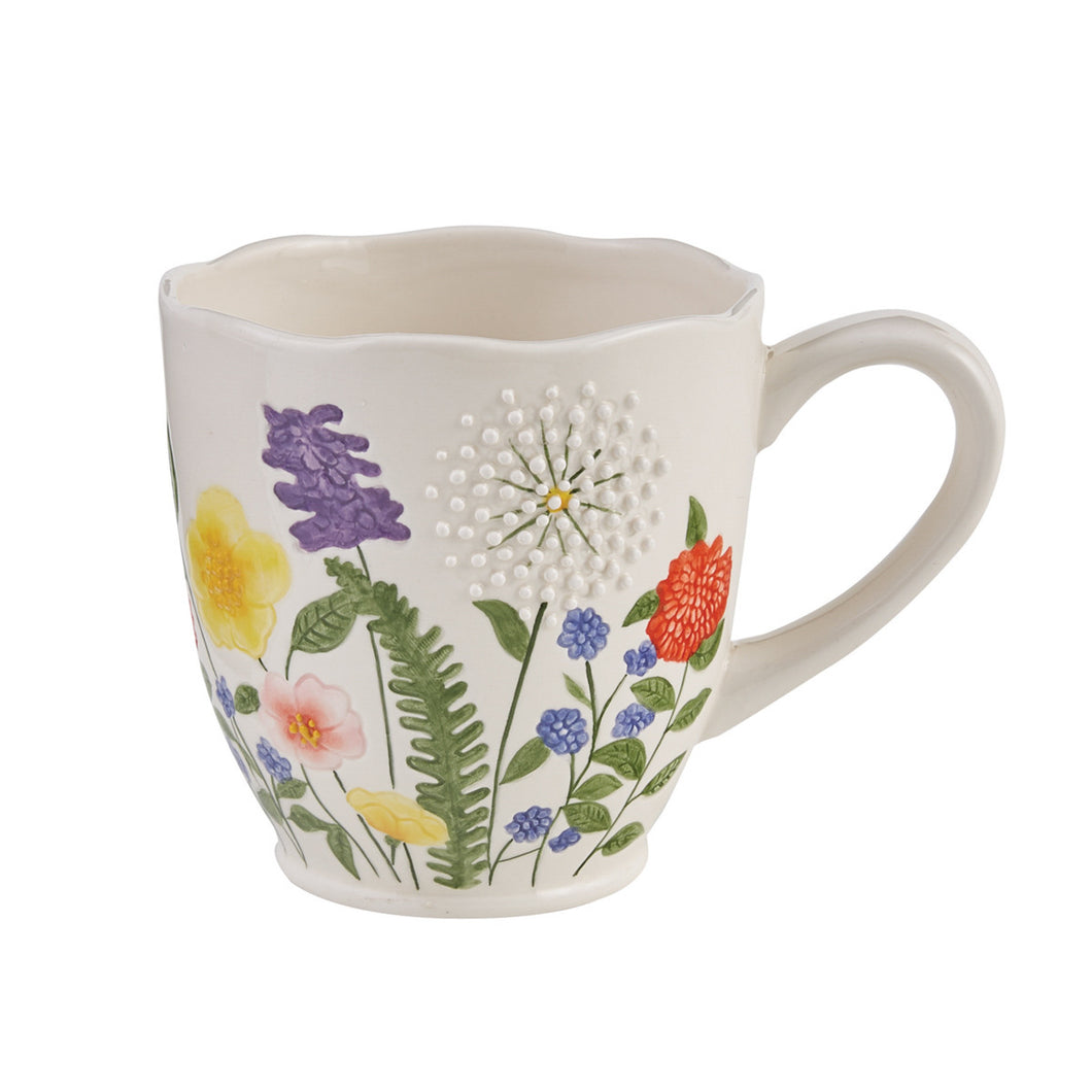 Garden Flower Mug - Set of 4