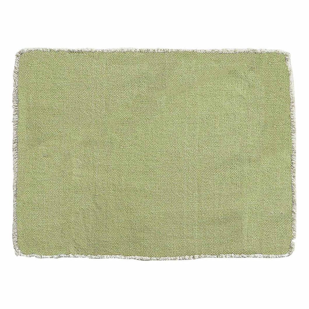 Frayed Edge Placemat - Pear - Set of 4