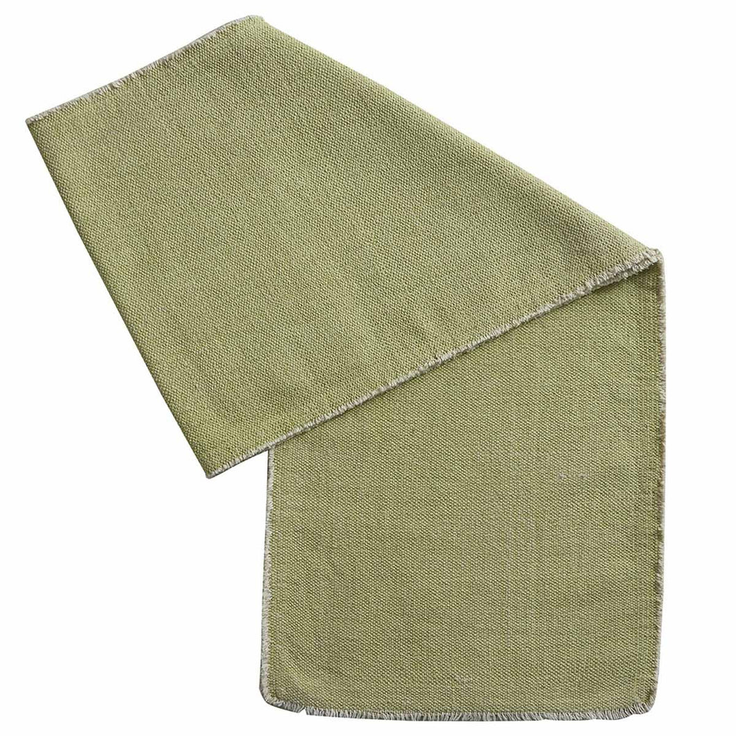 Frayed Edge Table Runner - Pear