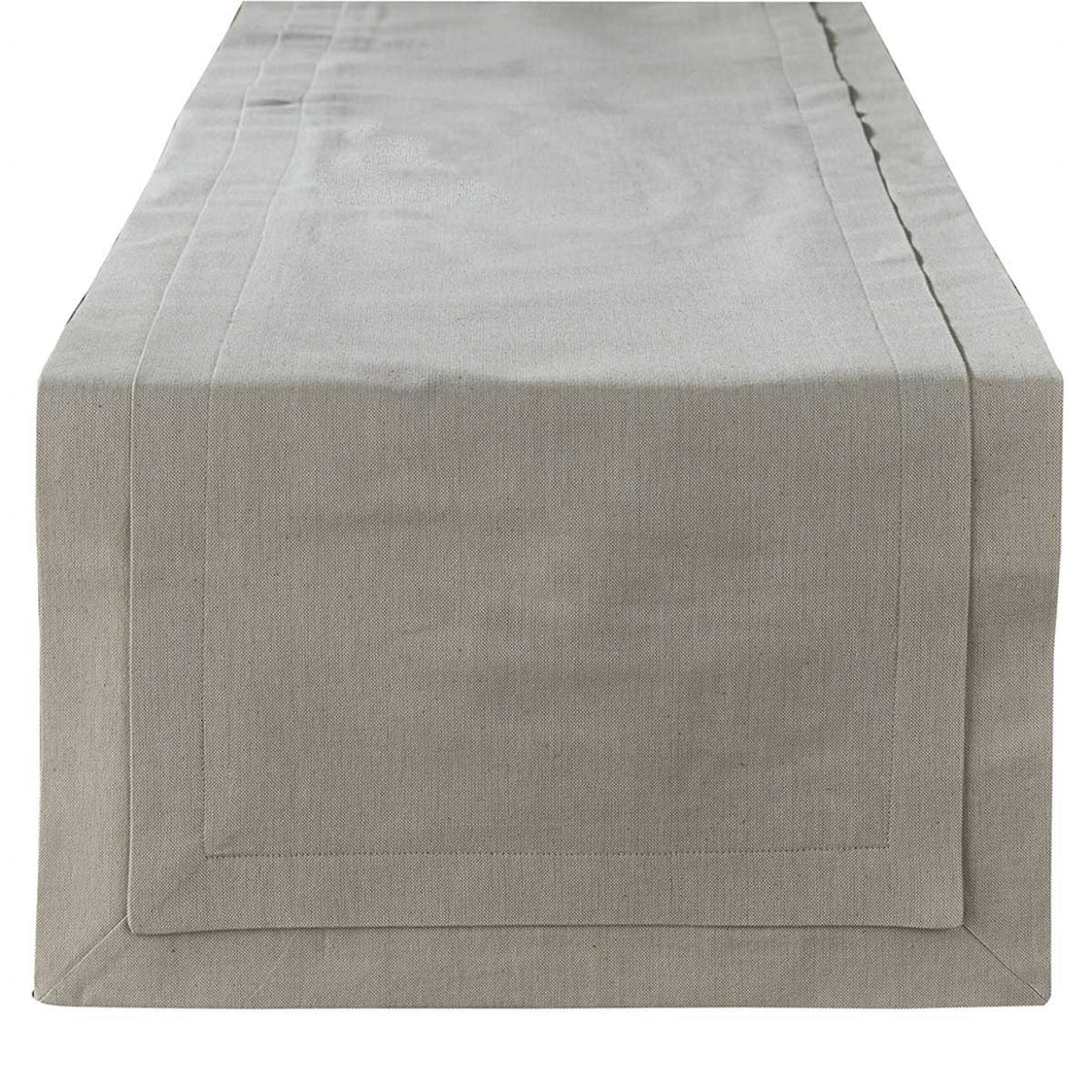 Tailored Table Runner - Stone - 72