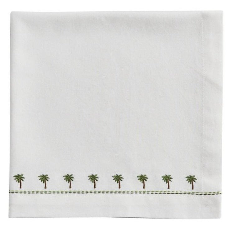 Embroidered Palm Napkin - Set of 4