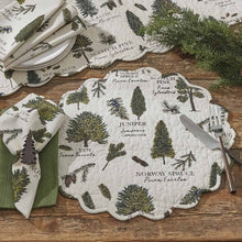 Load image into Gallery viewer, Fir Tree Round Placemat - Set of 6
