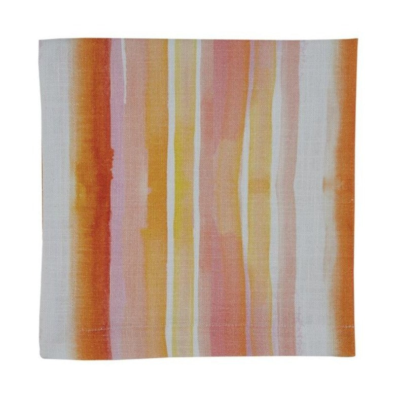 Happy Life Printed Napkin - Stripe - Set of 4