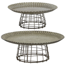 Load image into Gallery viewer, Cake Stand with Wire Base - Set of 2
