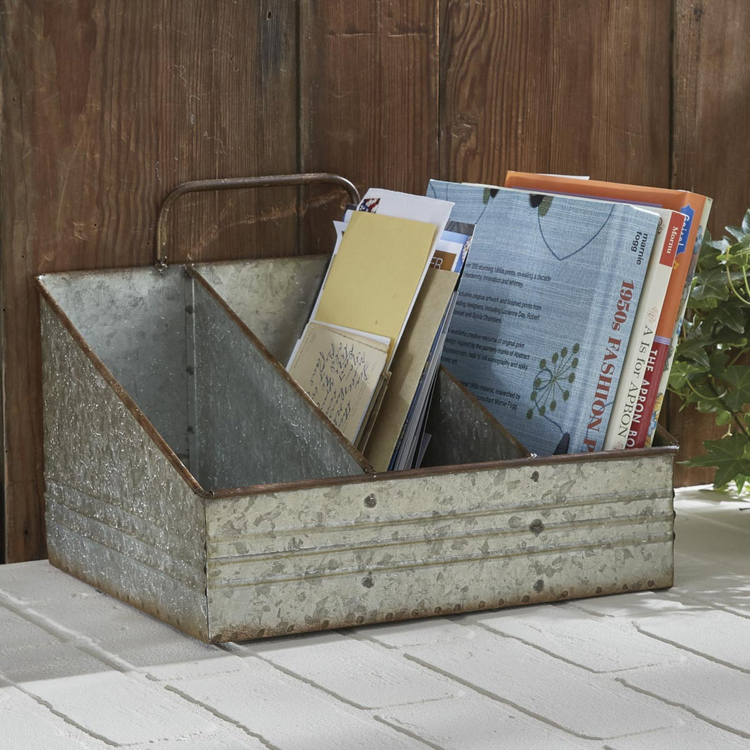 Rustic 3-Slot Organizer
