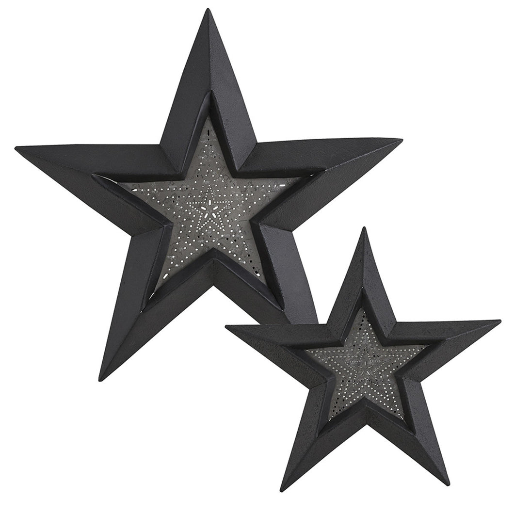 Punched Stars Set Wall Art