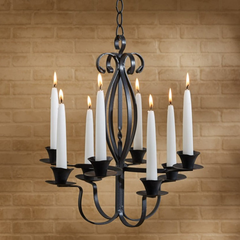 Forged Iron Hanging Candelabra