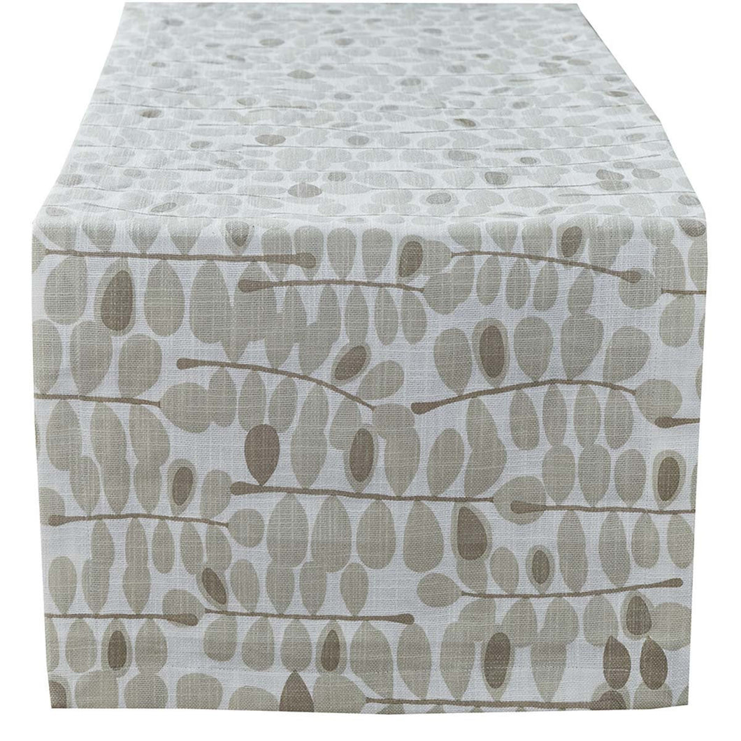 Martha's Garden Table Runner - Stone