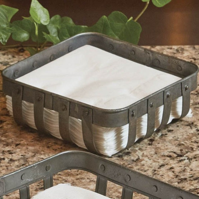 Basket Weave Beverage Napkin Holder