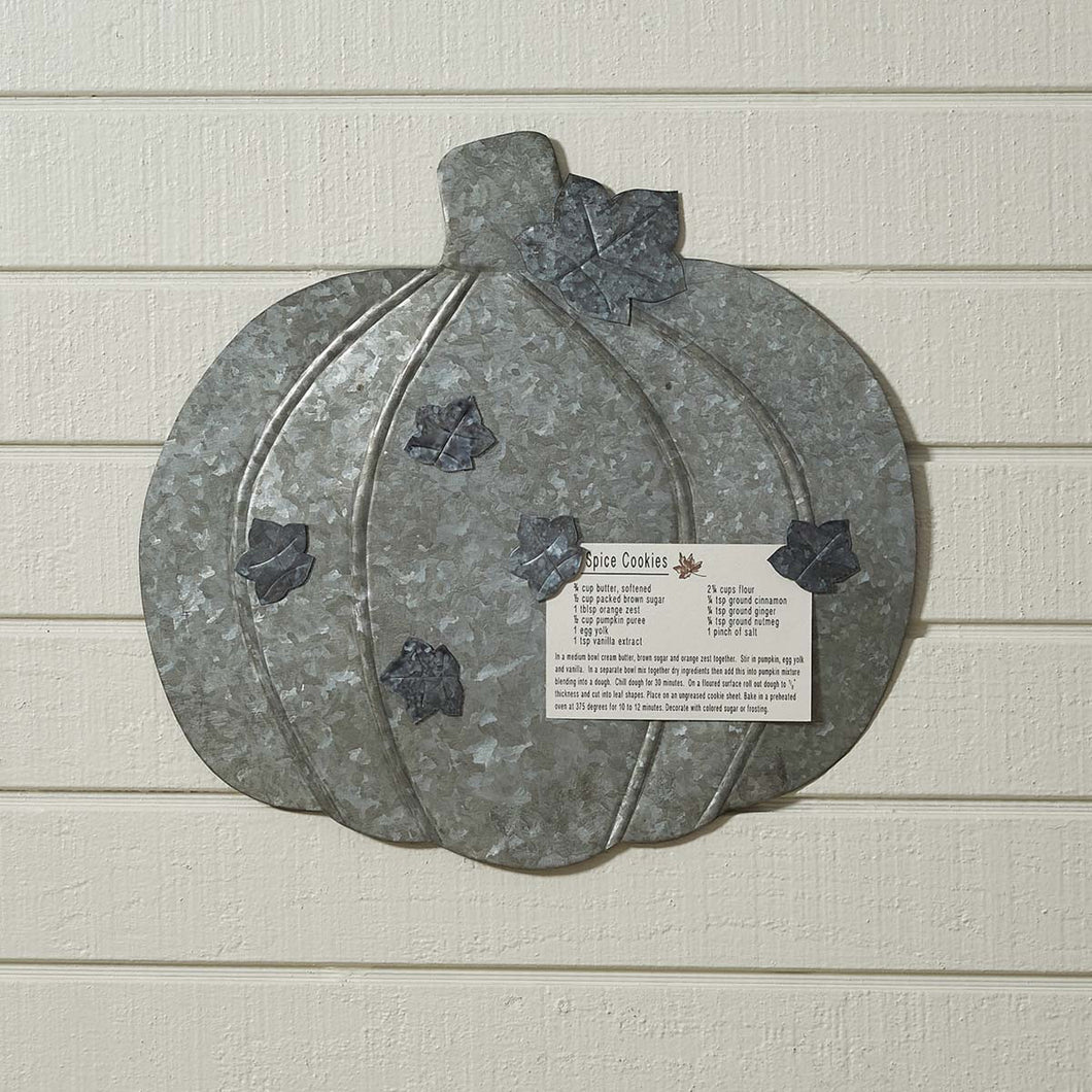 Pumpkin Memo Board - Galvanized