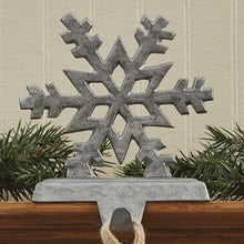 Load image into Gallery viewer, Snowflake Stocking Hanger - Galvanized
