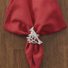 Load image into Gallery viewer, Cardinal Napkin Ring Silver Finish - Set of 4

