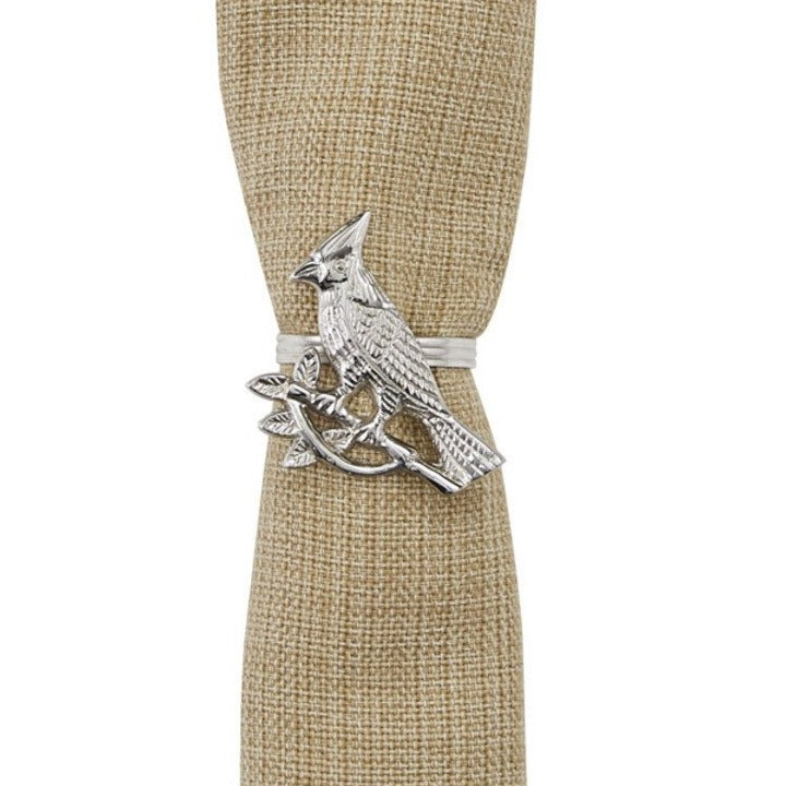 Cardinal Napkin Ring Silver Finish - Set of 4