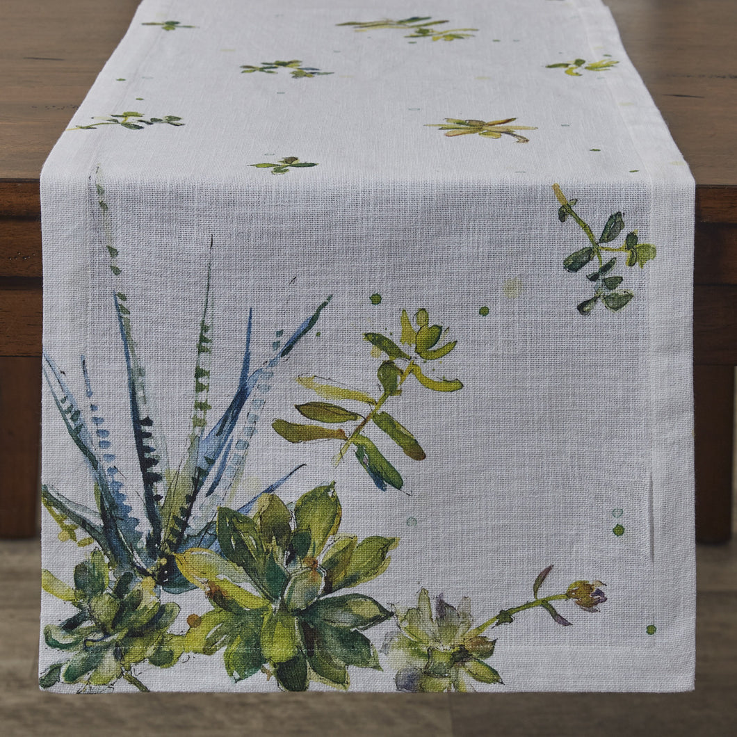 Succulents Printed Table Runner - 72