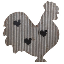 Load image into Gallery viewer, Galvanized Rooster Memo Board

