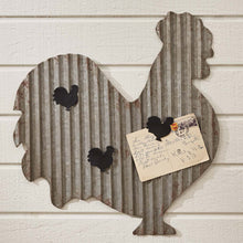 Load image into Gallery viewer, Galvanized Rooster Memo Board
