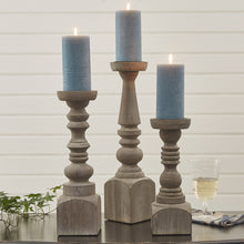 Load image into Gallery viewer, Brighton Wood Candlestick - 12&quot;
